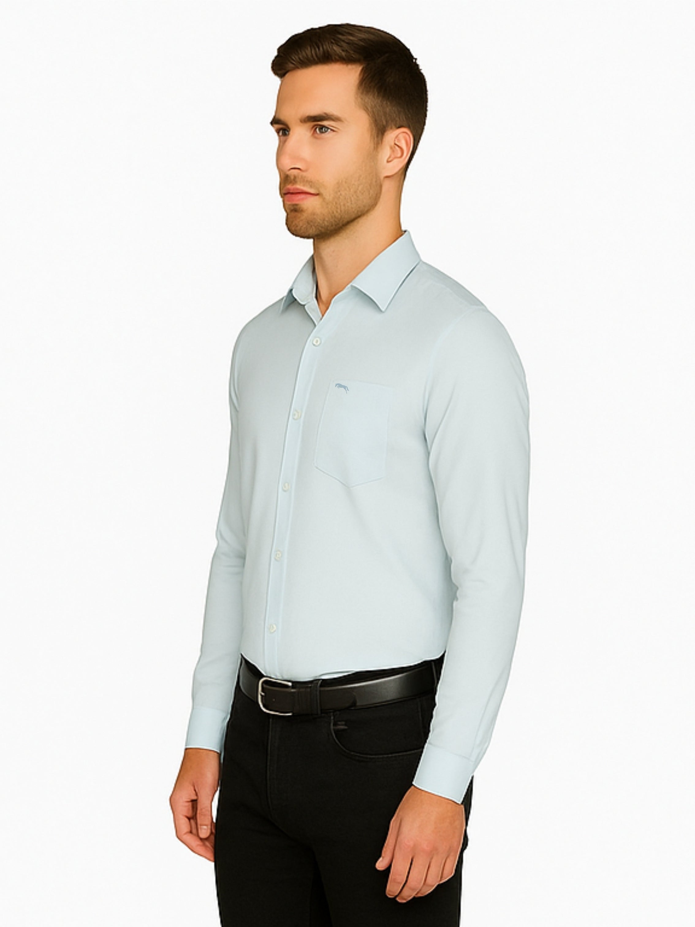 JUMP USA Men White Solid Cotton Casual Shirts