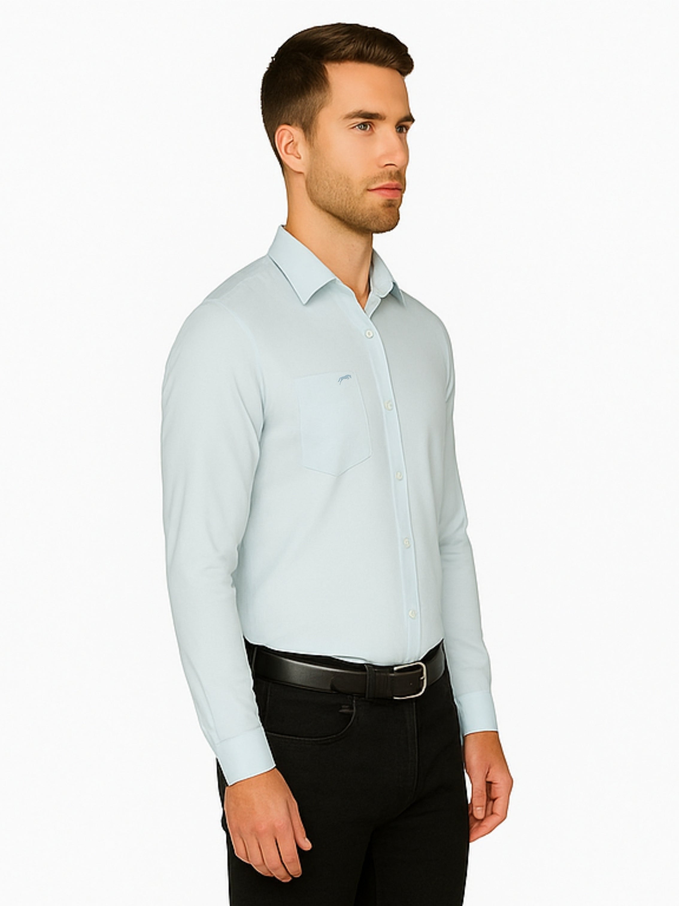 JUMP USA Men White Solid Cotton Casual Shirts