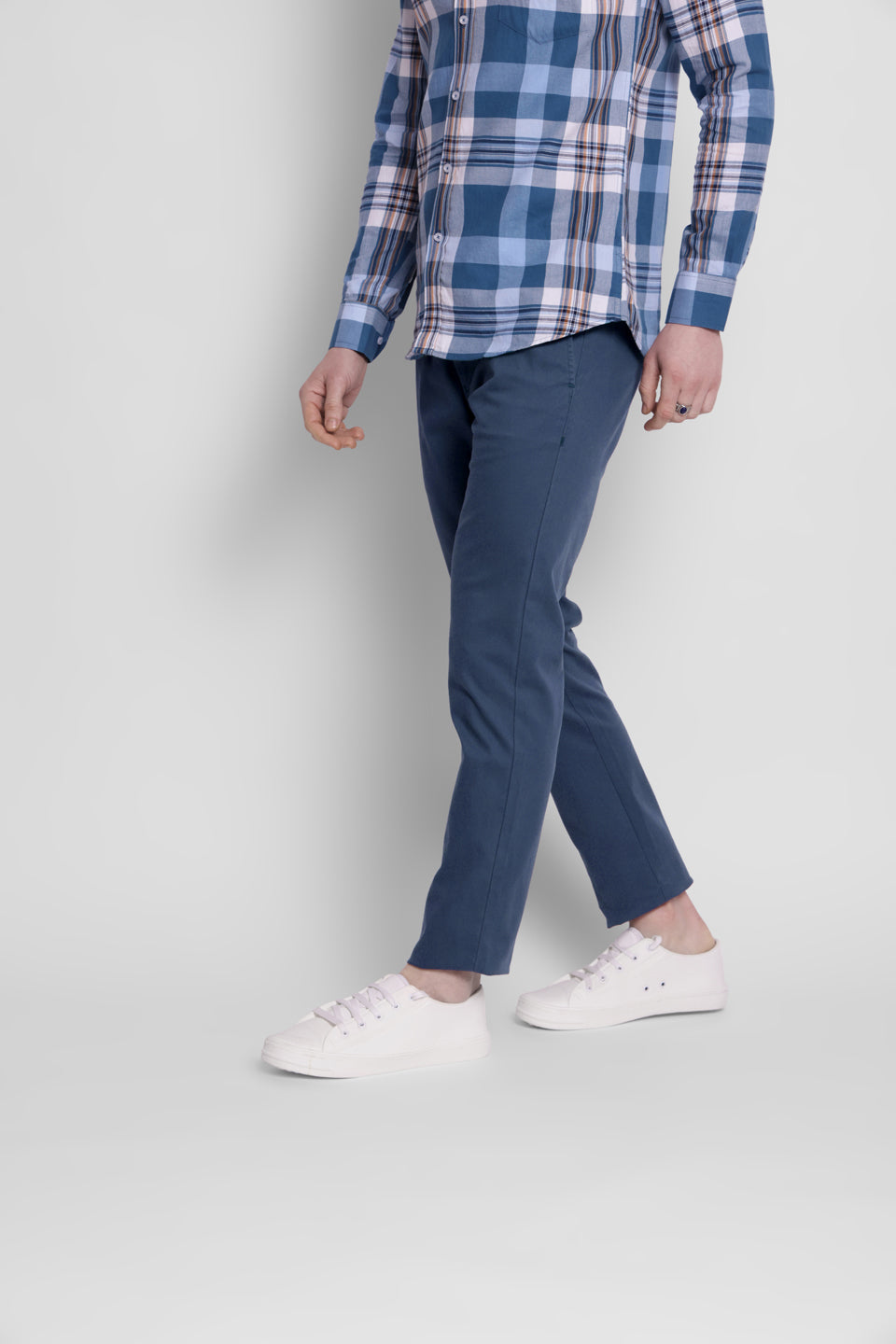 JUMP USA Men's Premium Slim Fit Sustainable Chinos