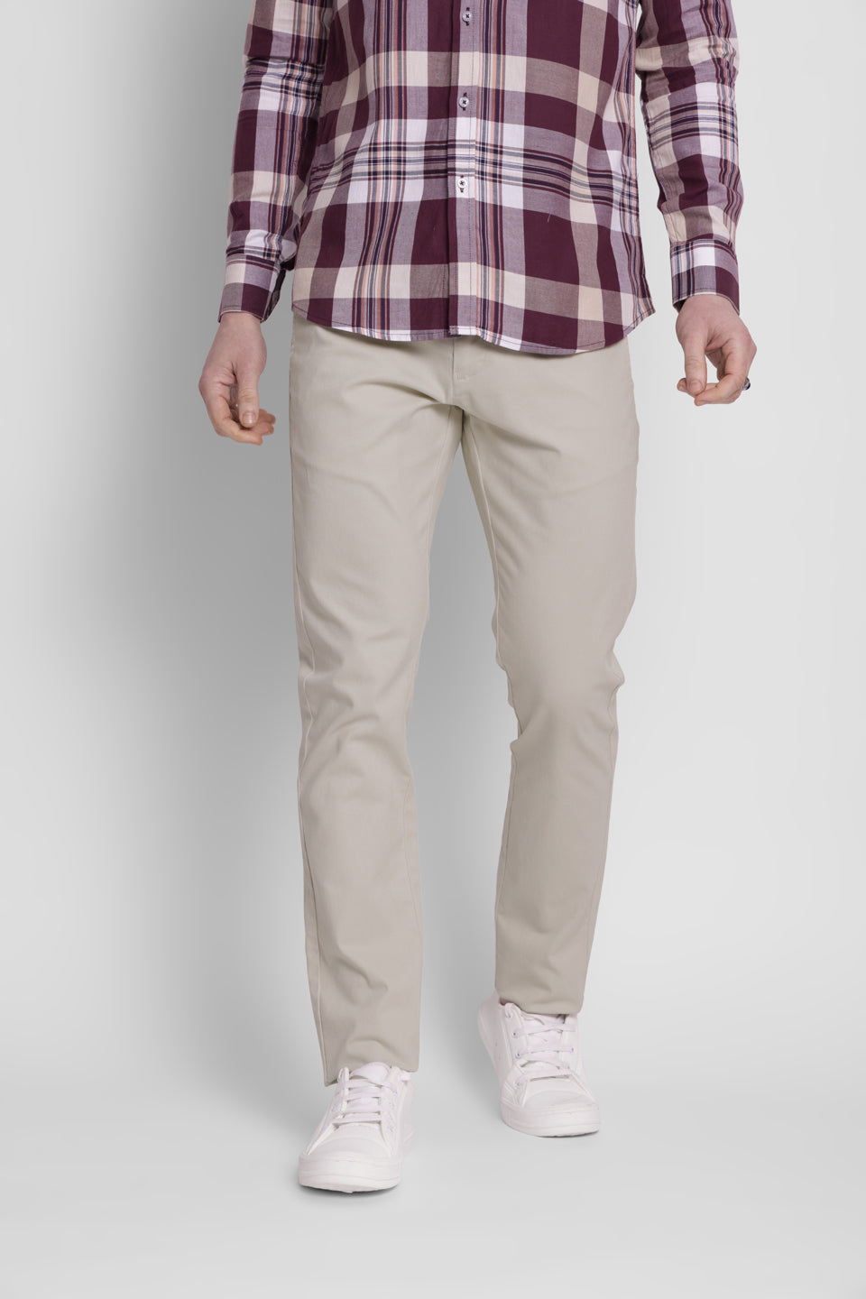 JUMP USA Men's Premium Slim Fit Sustainable Chinos