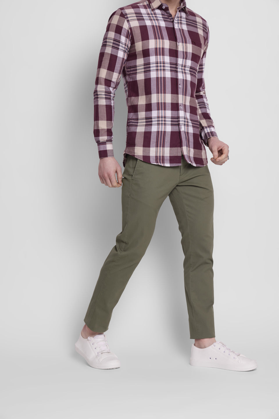 JUMP USA Men's Premium Slim Fit Sustainable Chinos