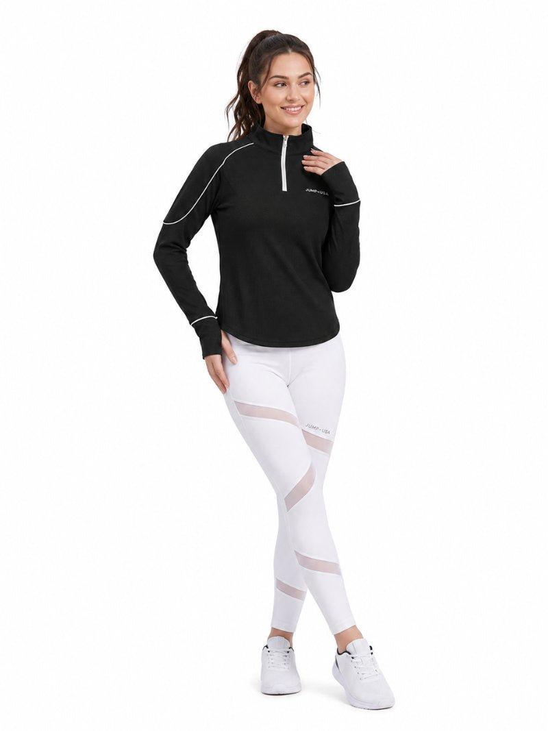 JUMP USA Ladies ActiveLine Zip T-Shirt