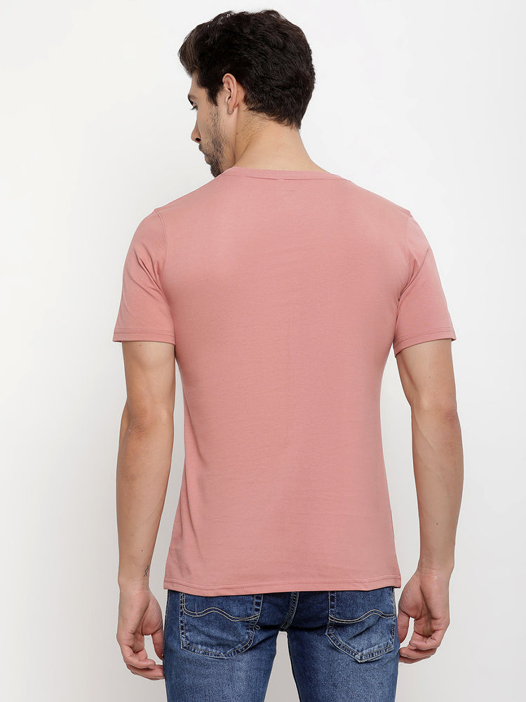 JUMP USA Unisex Solid Round Neck Cotton T-shirt