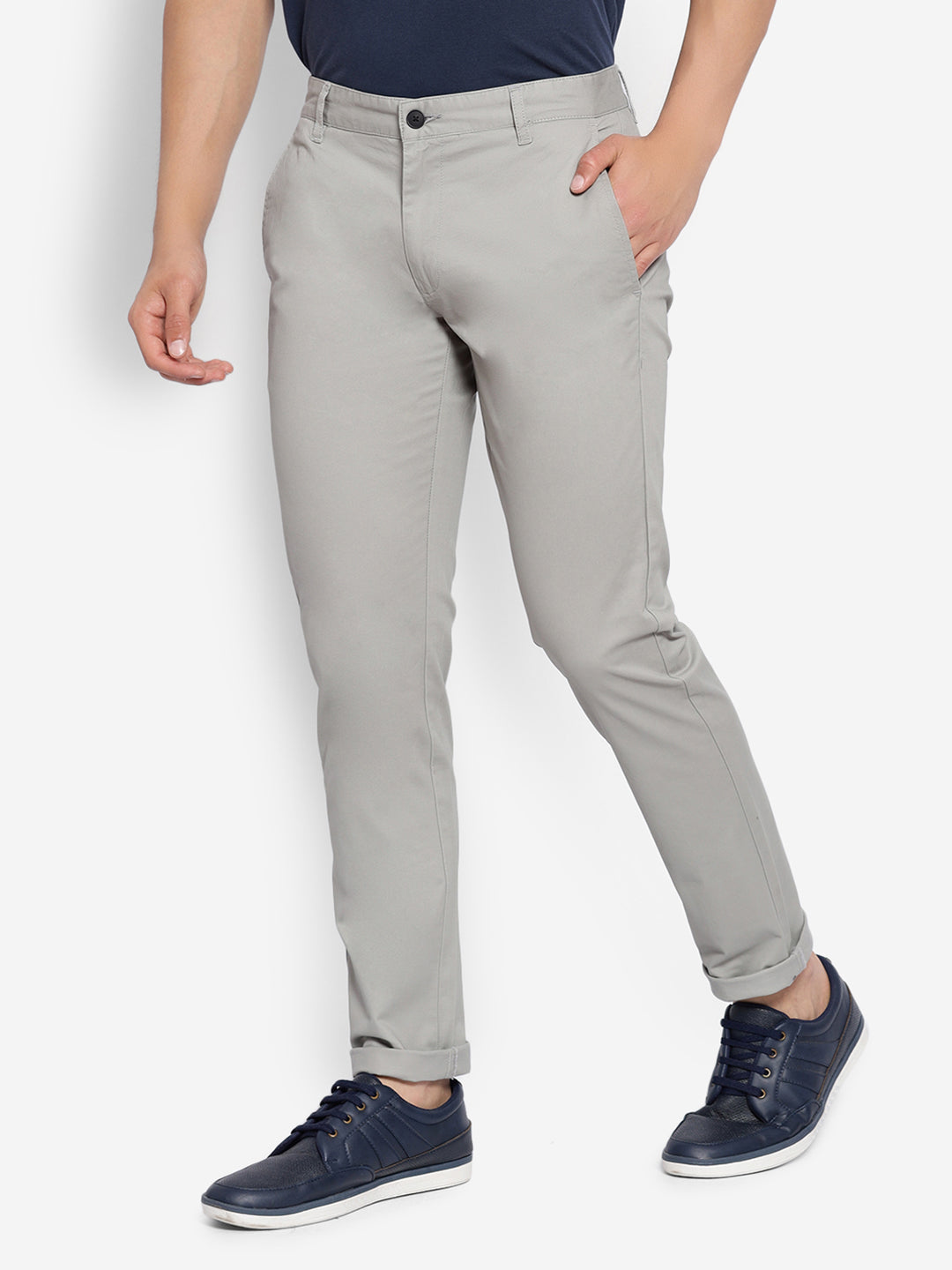 JUMP USA Men's Premium Slim Fit Sustainable Chinos