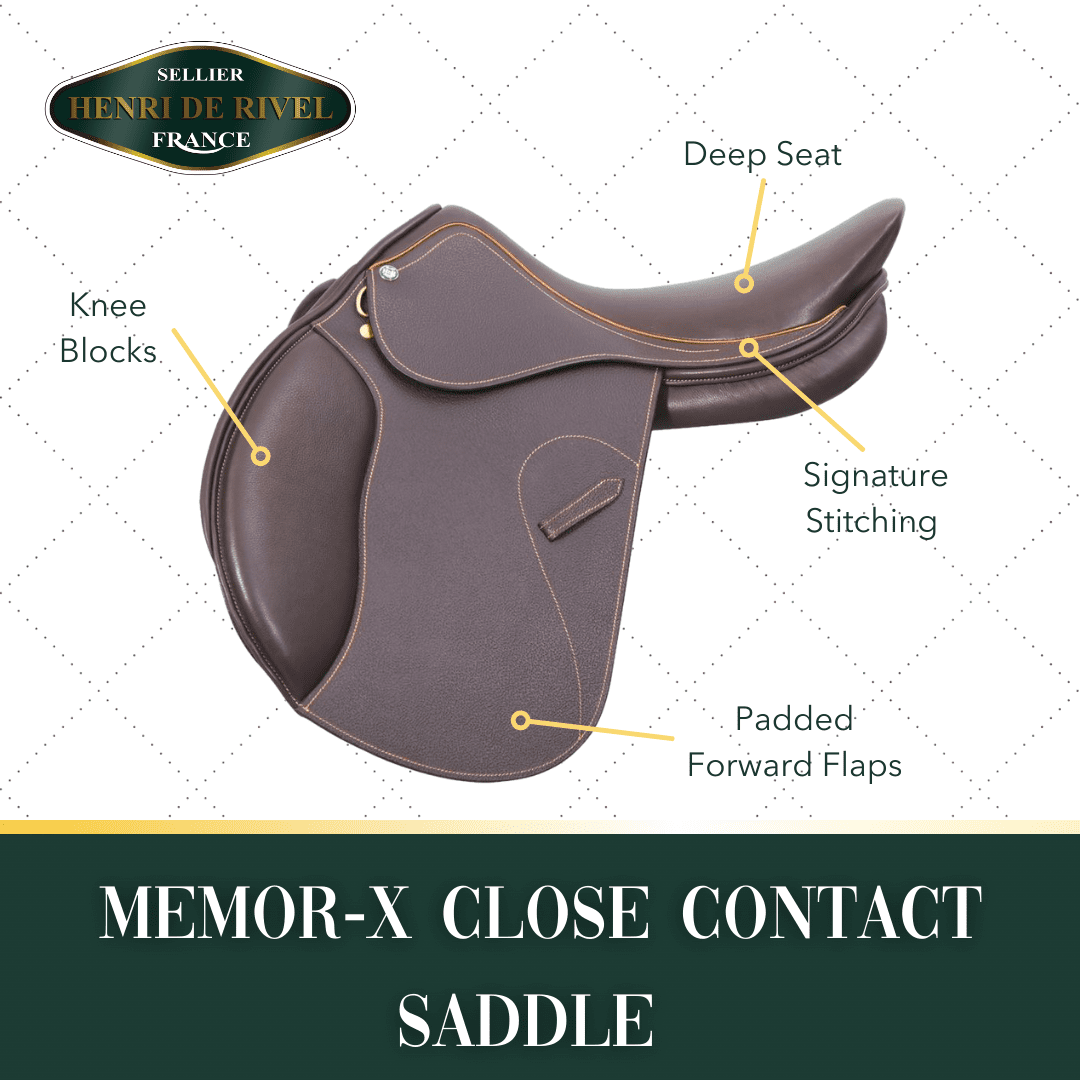 Henri de Rivel Memor-X Close Contact Saddle - Breeches.com