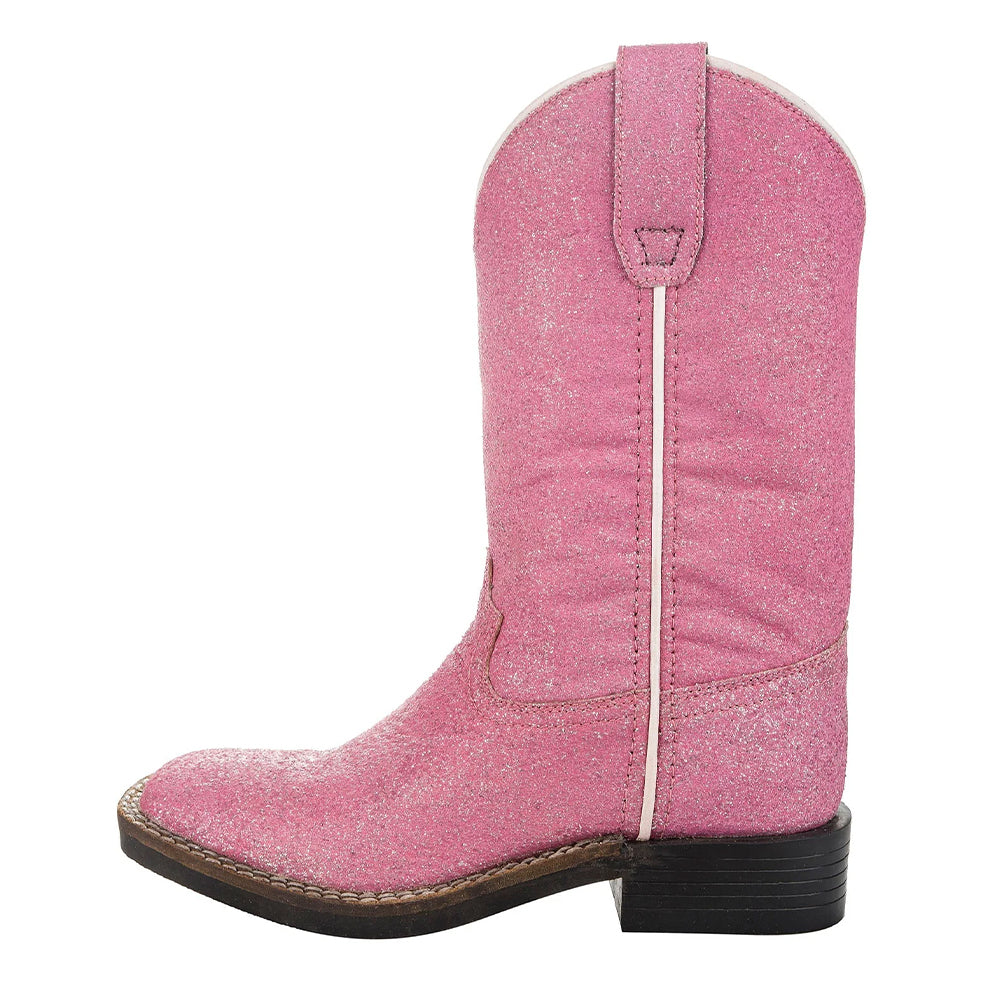 TuffRider Youth Pink Glitter Western Boot