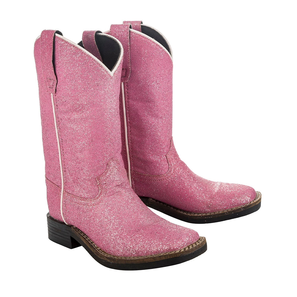 TuffRider Youth Pink Glitter Western Boot