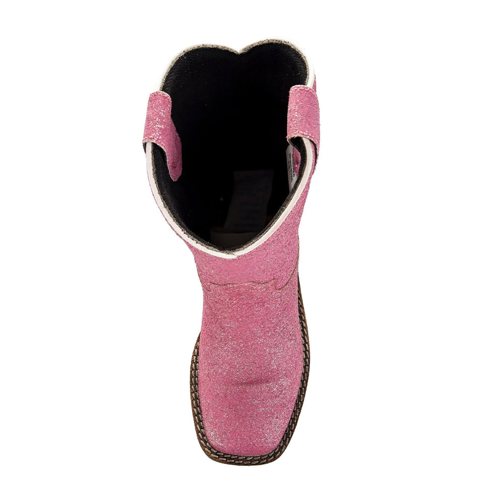TuffRider Youth Pink Glitter Western Boot