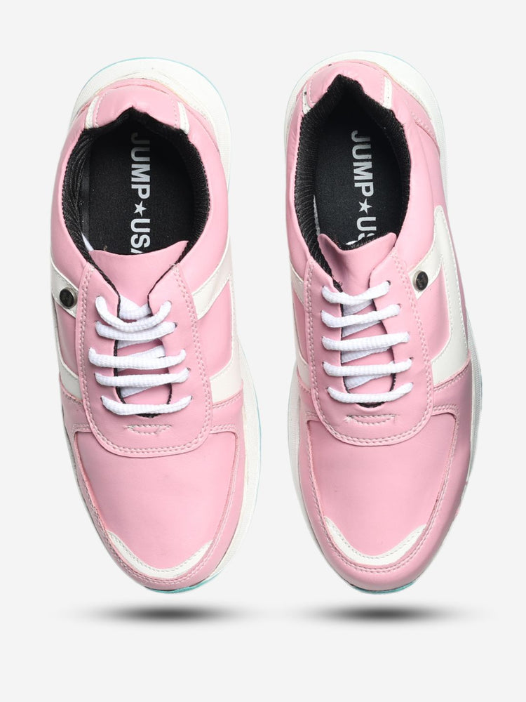 JUMP USA Women's Pink Sports Running Shoes