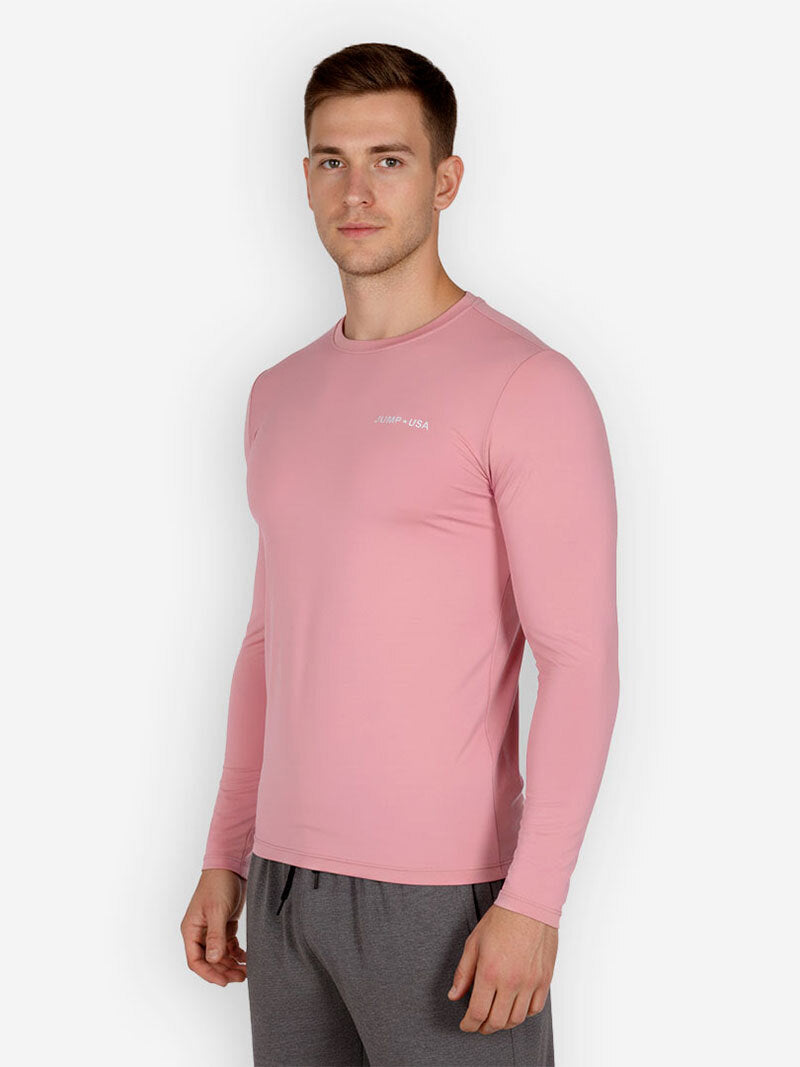 Jump USA Men's Icefil Round Neck Full Sleeves Compression Fit T-Shirt