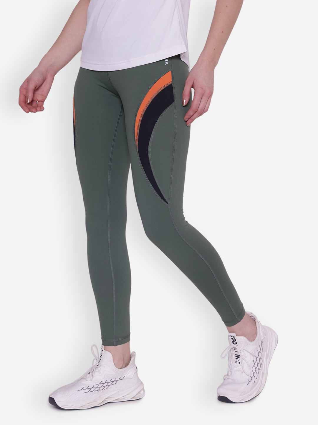 JUMP USA Women Solid Rapid-Dry Seamless Tights