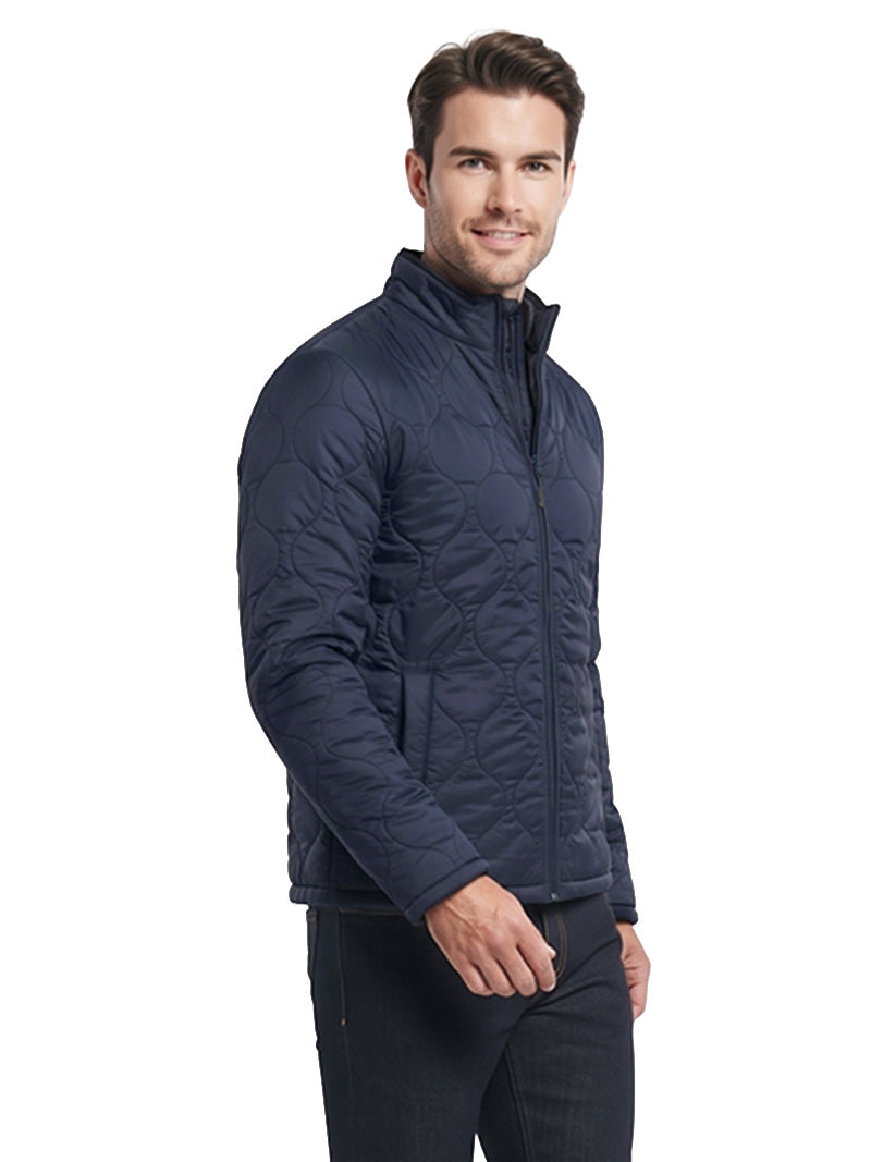 Jump USA Men's Mock Collar Quilted Jacket