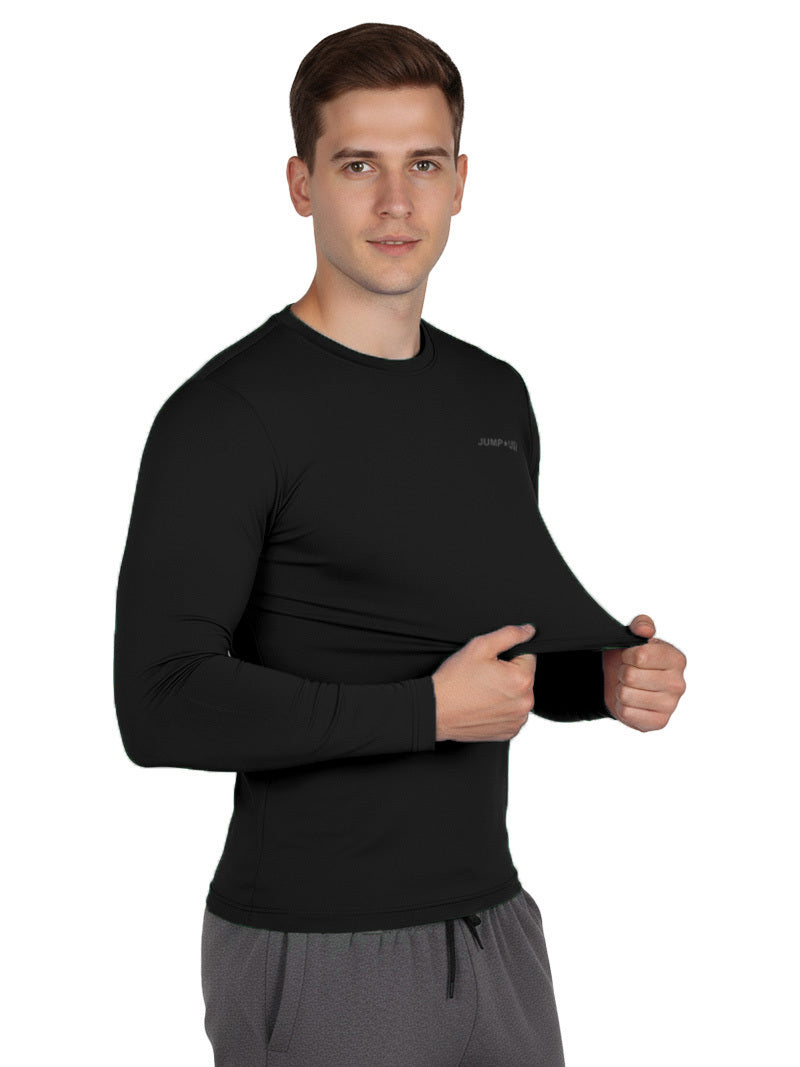 Jump USA Men's Icefil Round Neck Full Sleeves Compression Fit T-Shirt