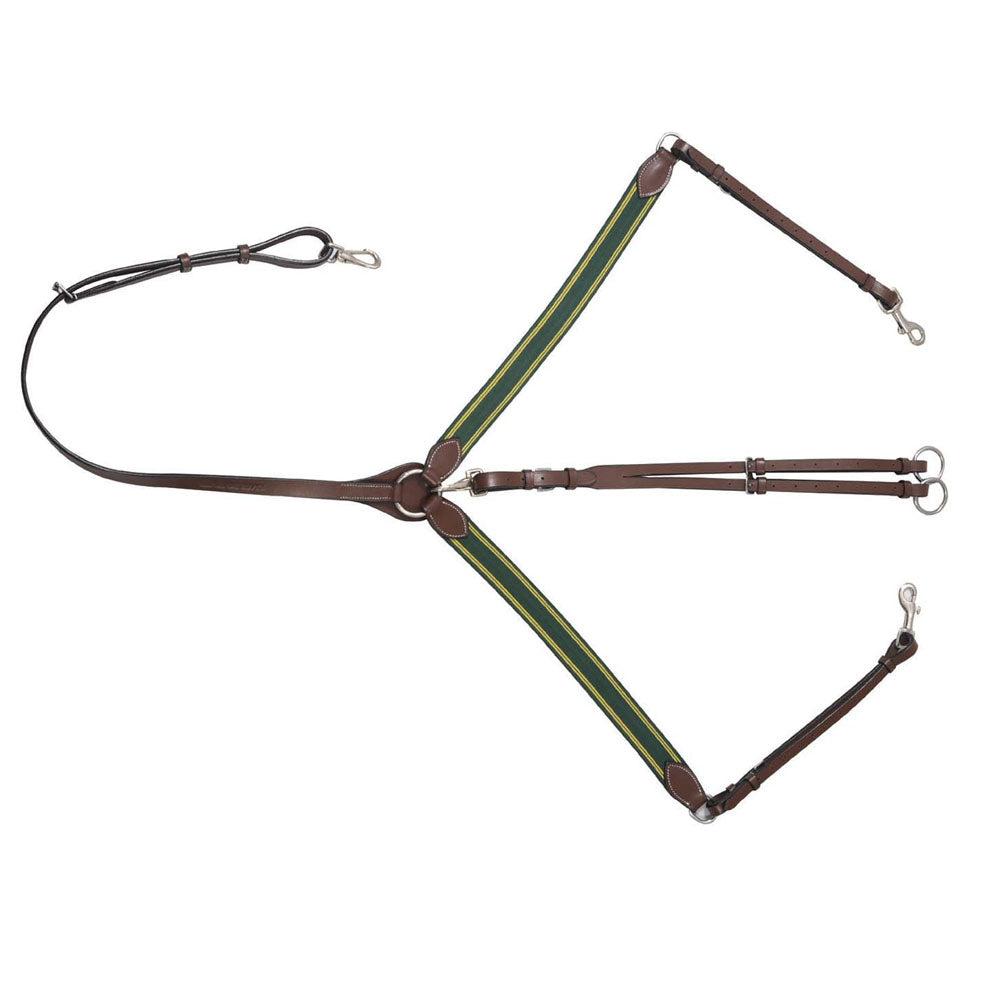 Henri de Rivel Pro Elastic Breastplate Martingale with Running Attachment