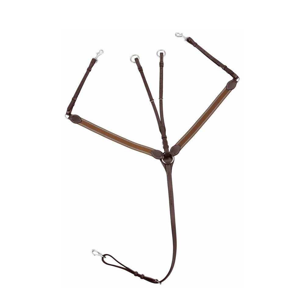 Henri de Rivel Pro Elastic Breastplate Martingale with Running Attachment - Breeches.com