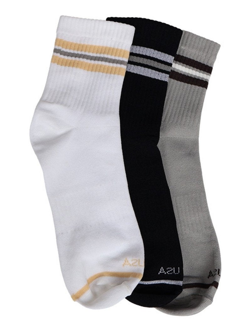 Jump USA Classic Stripe Crew Socks (Set of 3)