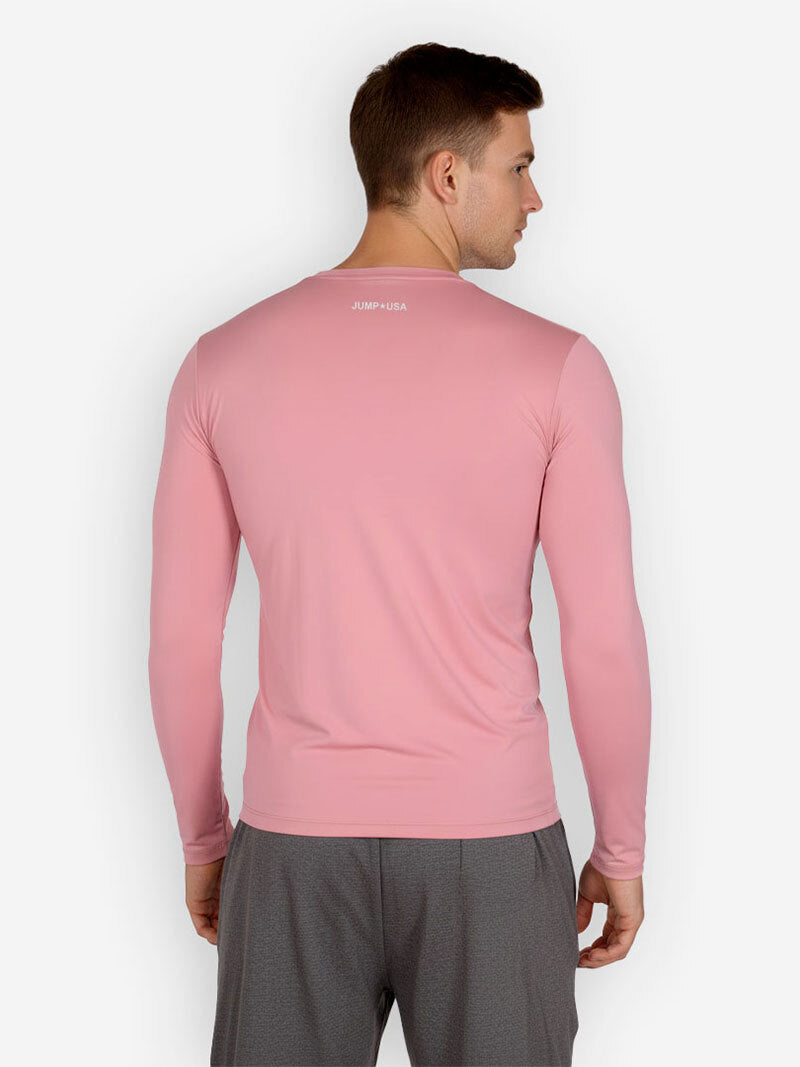 Jump USA Men's Icefil Round Neck Full Sleeves Compression Fit T-Shirt