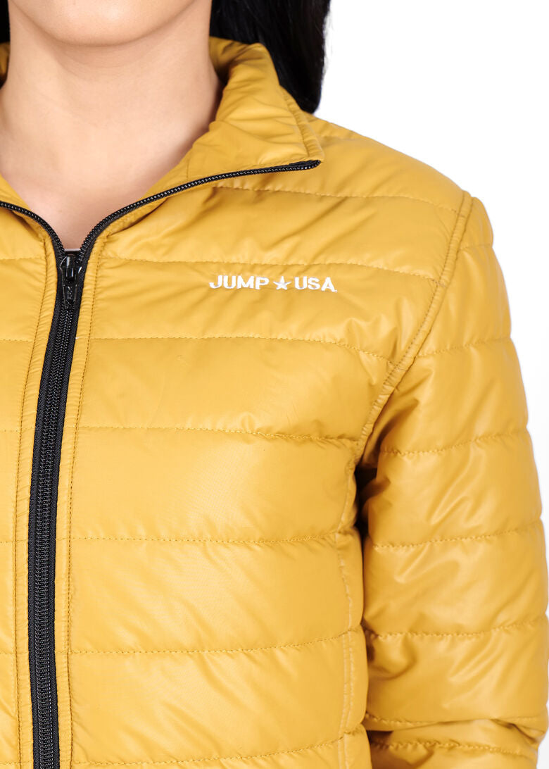 JUMP USA Women's stylish Mustard Quilted Jacket