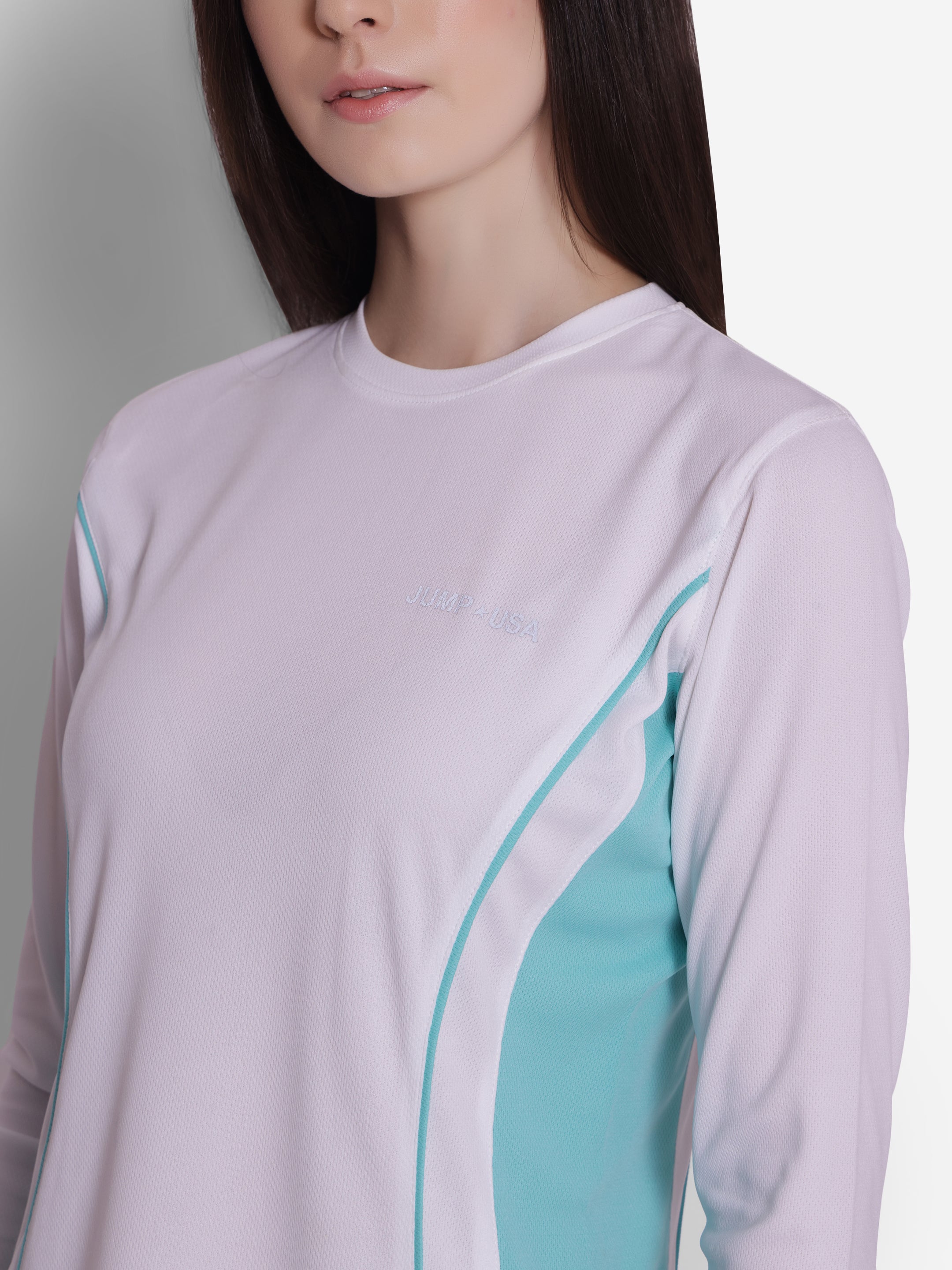 JUMP USA Ladies Round-Neck Full Sleeve T-shirt