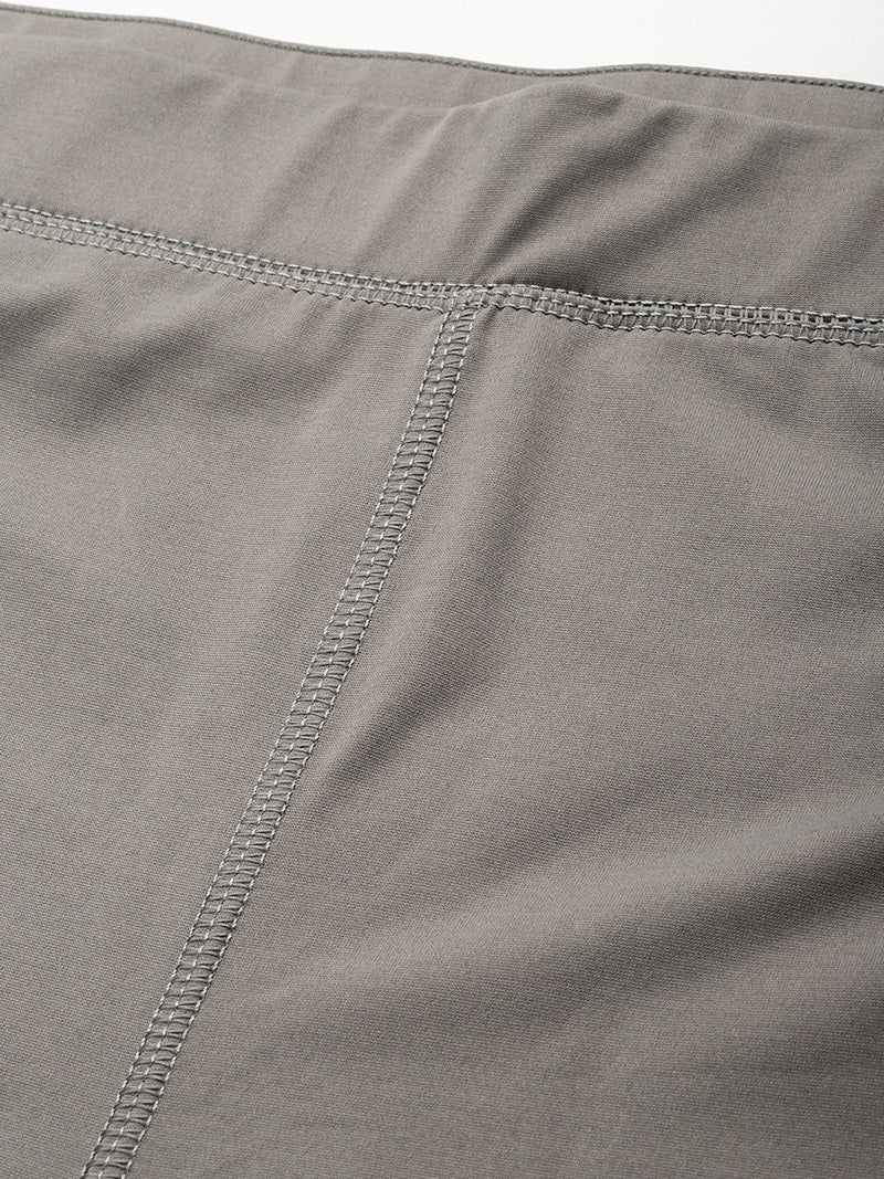 JUMP USA Men Wild Grey Rapid Dry-Fit Solid Training Short Tights