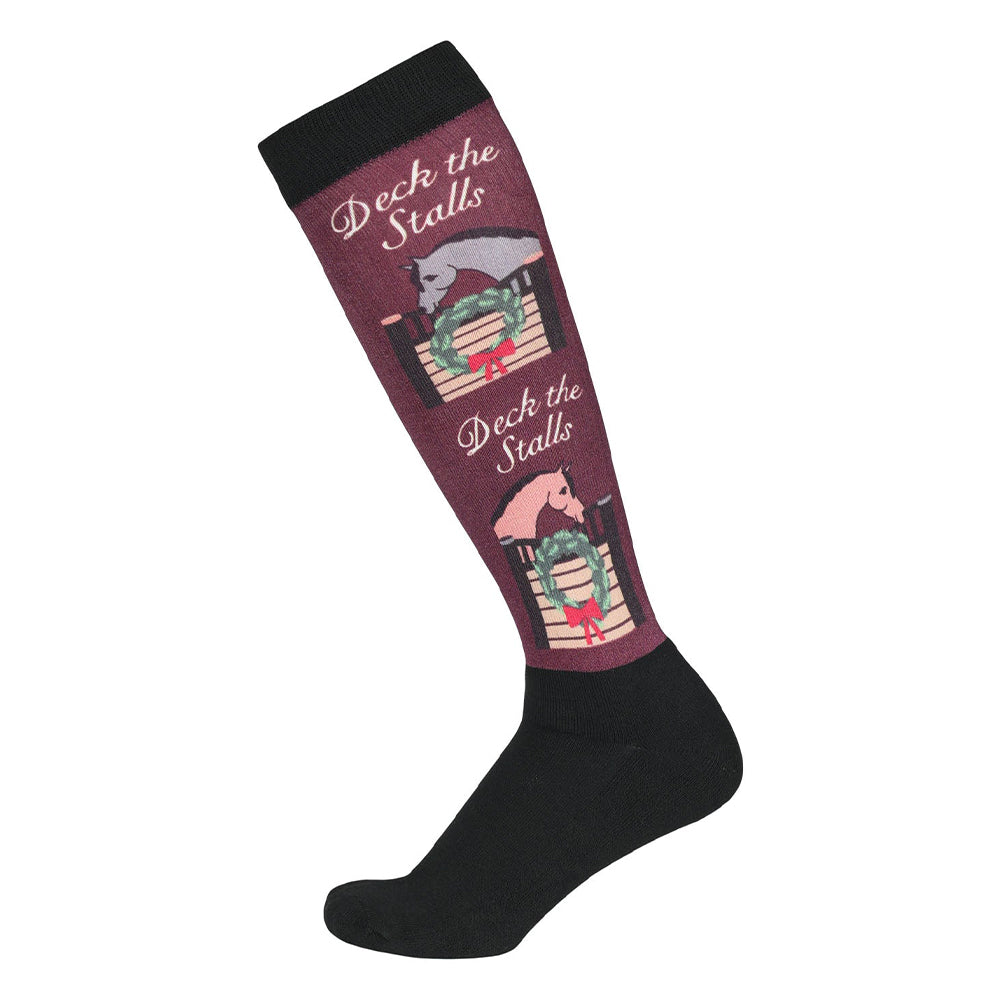 Dapplebay Deck The Stalls Slick Boot Socks-Breeches.com