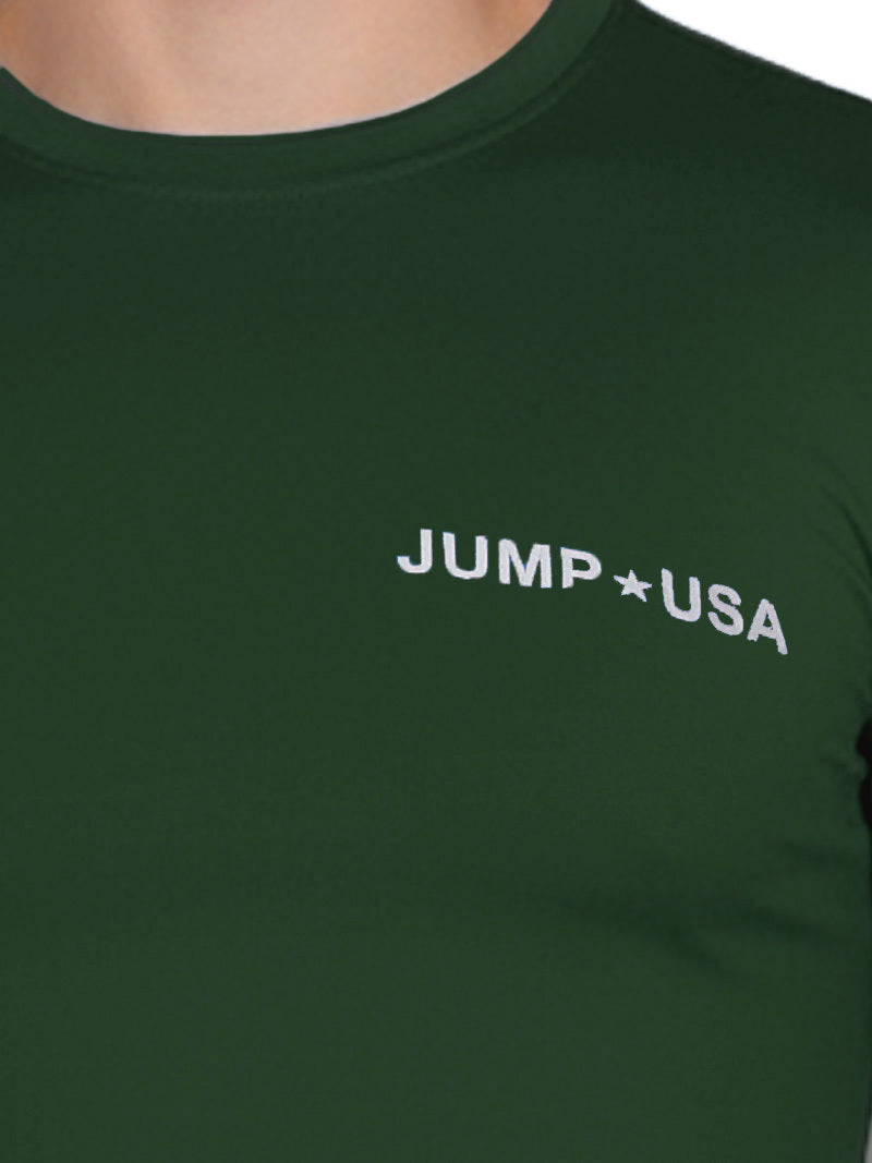 Jump USA Men's Icefil Round Neck Full Sleeves Compression Fit T-Shirt