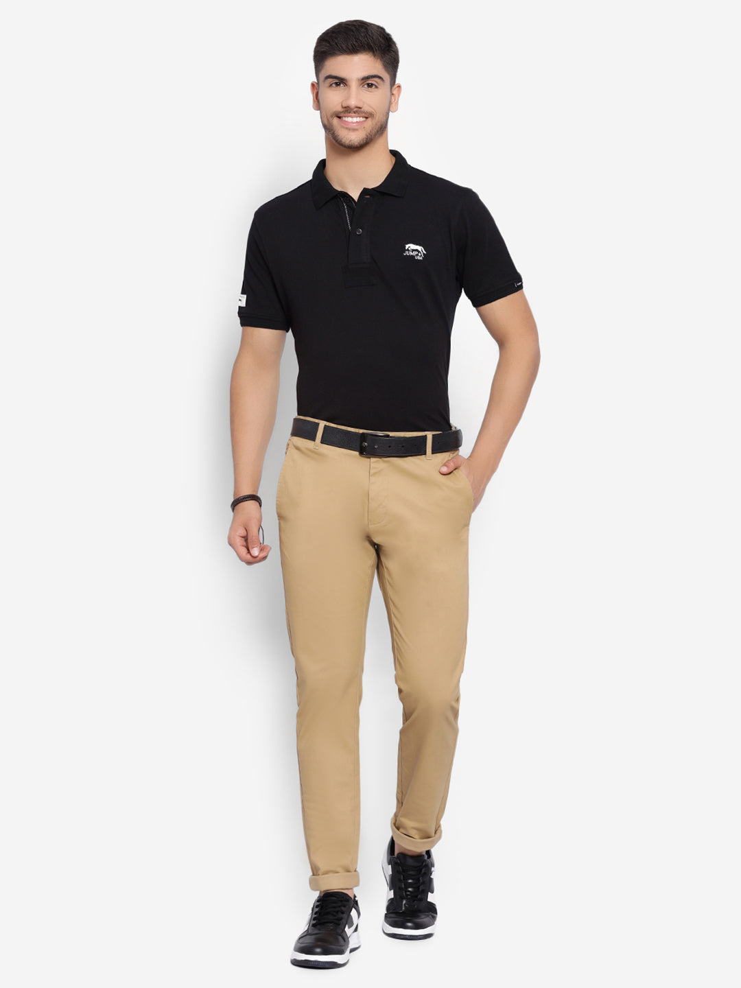 JUMP USA Men's Premium Slim Fit Sustainable Chinos