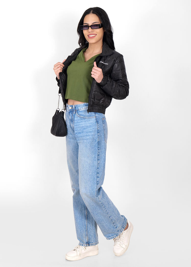 JUMP USA Women Frost Defense Airforce Quilted Jacket