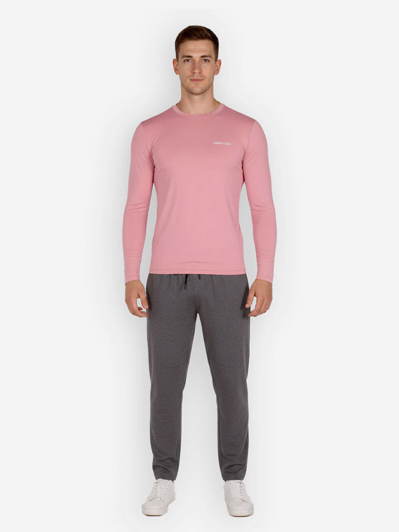 Jump USA Men's Icefil Round Neck Full Sleeves Compression Fit T-Shirt