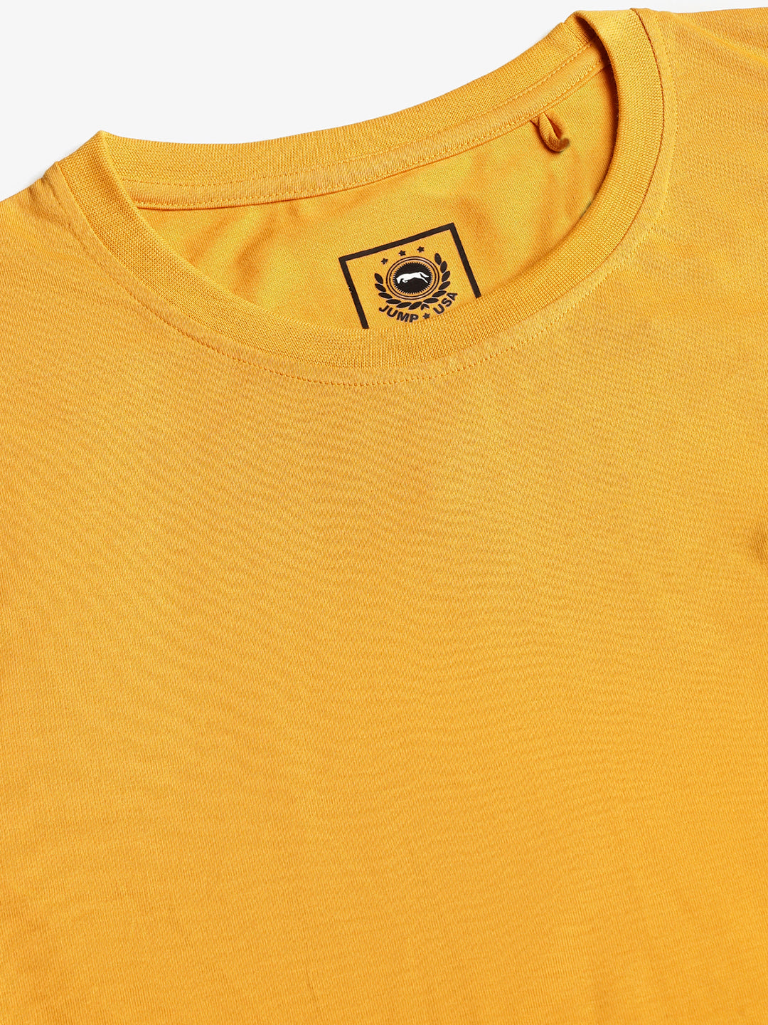 JUMP USA Men's Solid Round Neck T-shirt