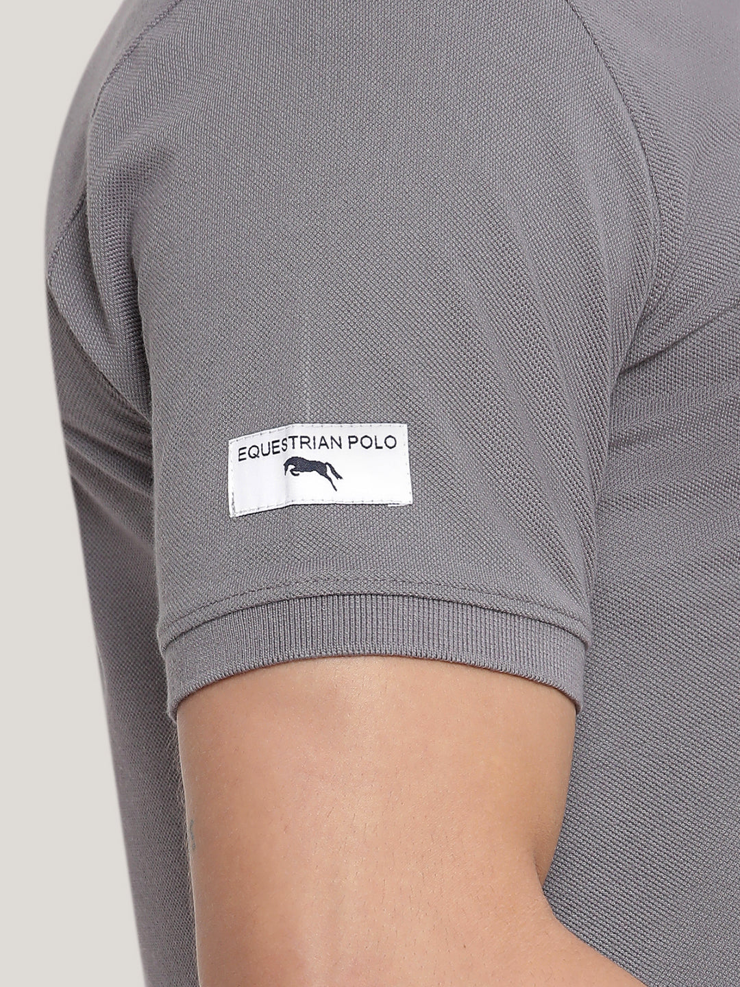 JUMP USA Men Solid Polo Collar Pure Cotton T-shirt