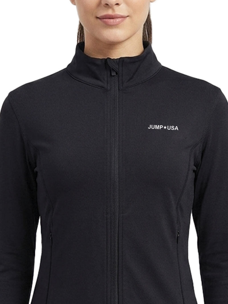 JUMP USA Ladies SculptFit Zip Sports Jacket