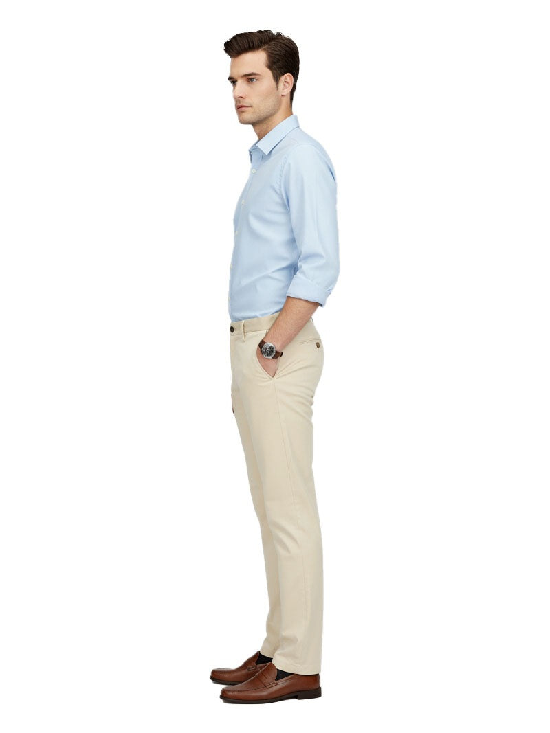 JUMP USA Men's Premium Slim Fit Sustainable Chinos