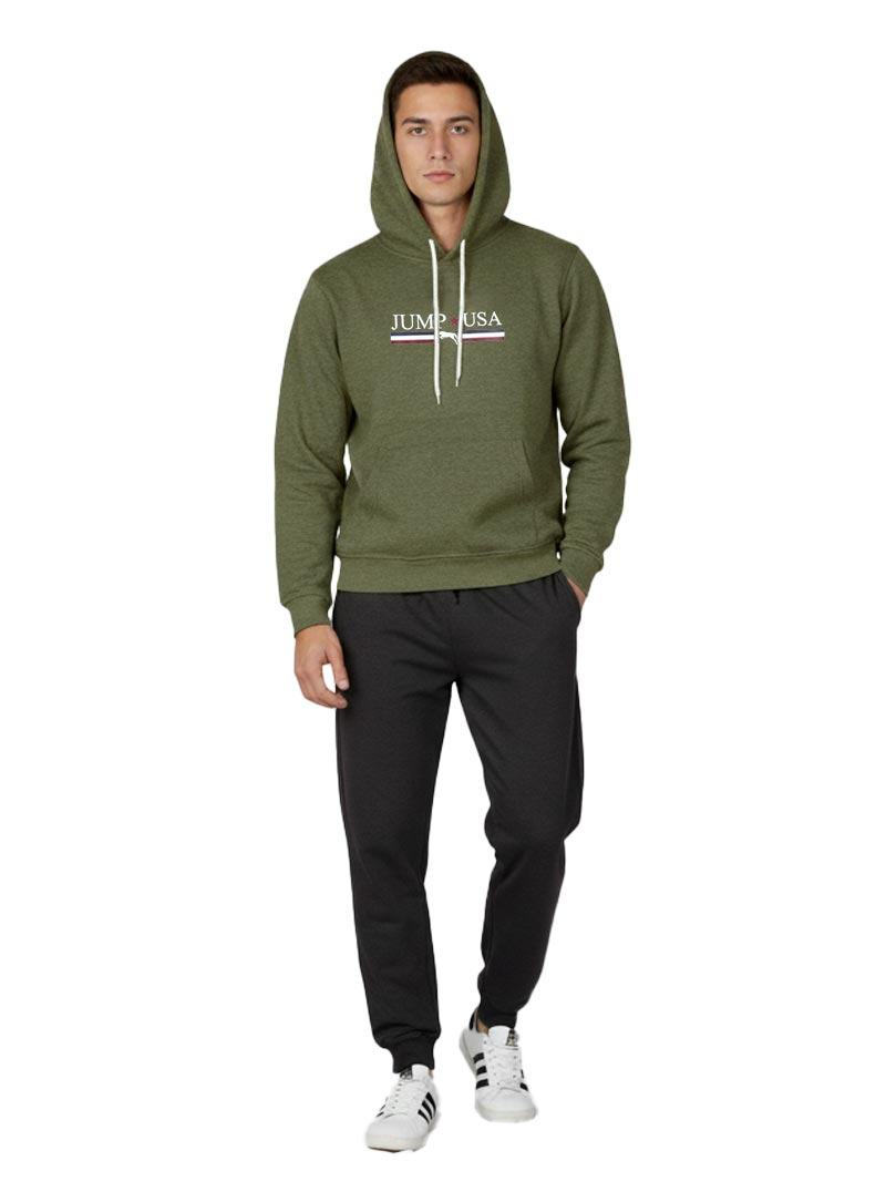 JUMP USA Men’s Pullover Hooded Sweatshirt