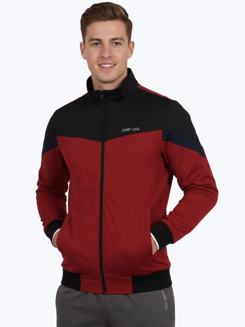 JUMP USA Men's Solid Active Wear Jacket