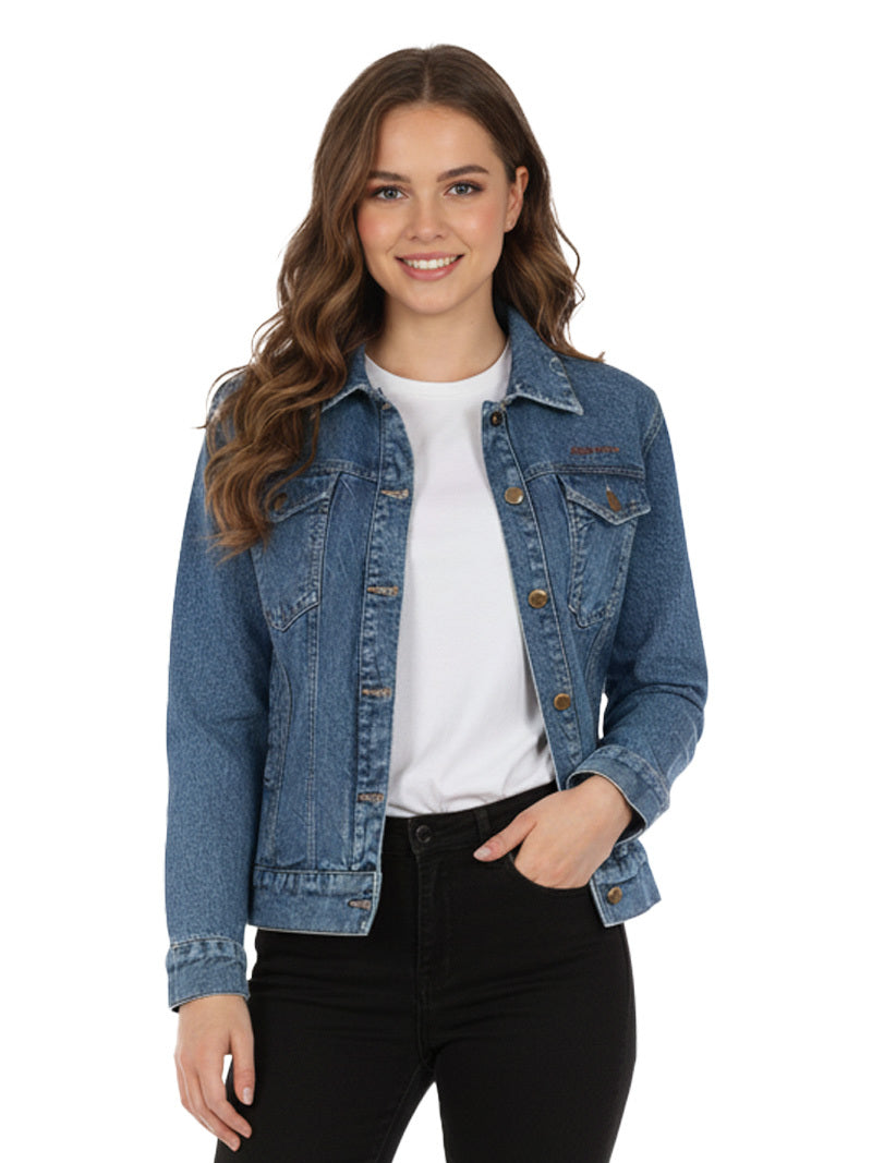 Jump USA Women’s Regular Fit Everyday Denim Jacket