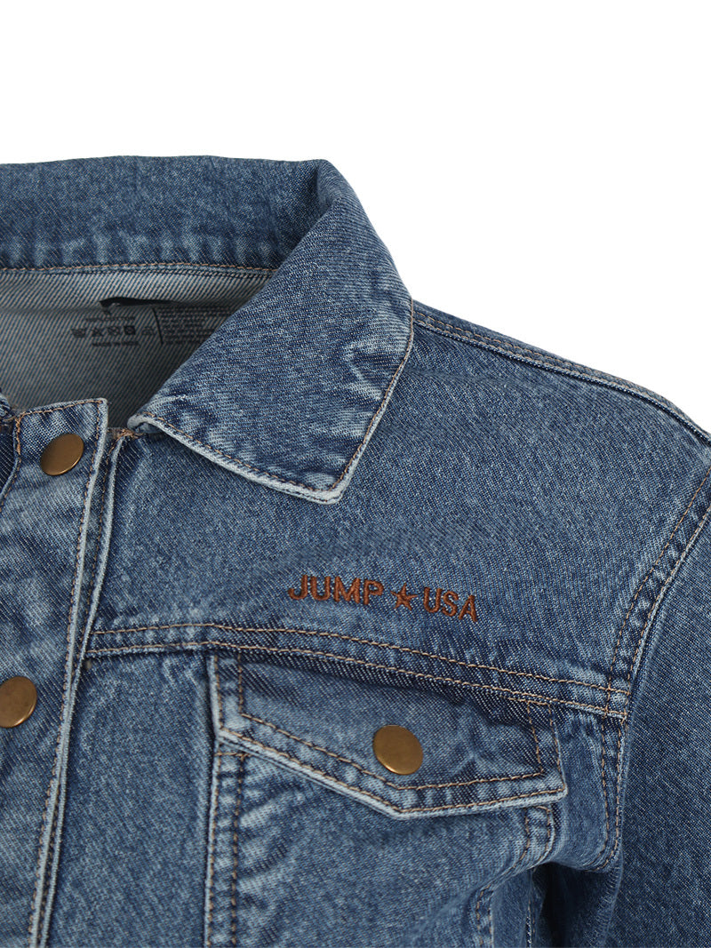 Jump USA Women’s Regular Fit Everyday Denim Jacket