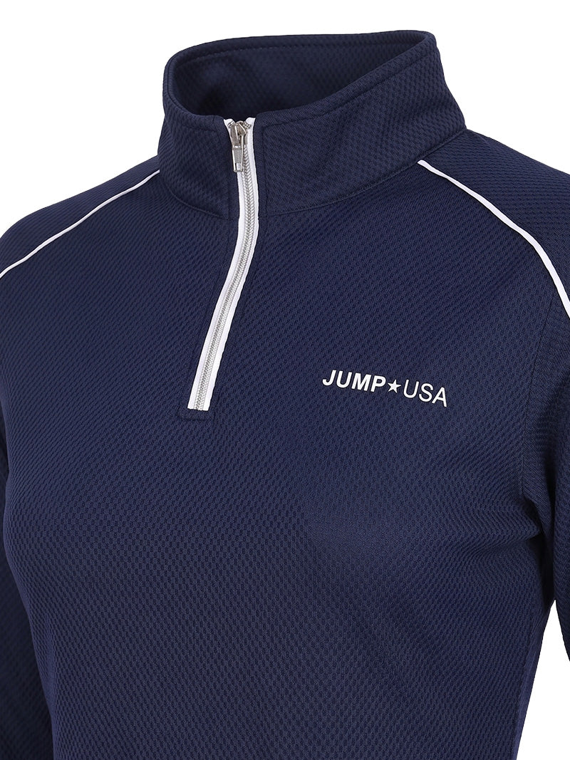 JUMP USA Ladies ActiveLine Zip T-Shirt