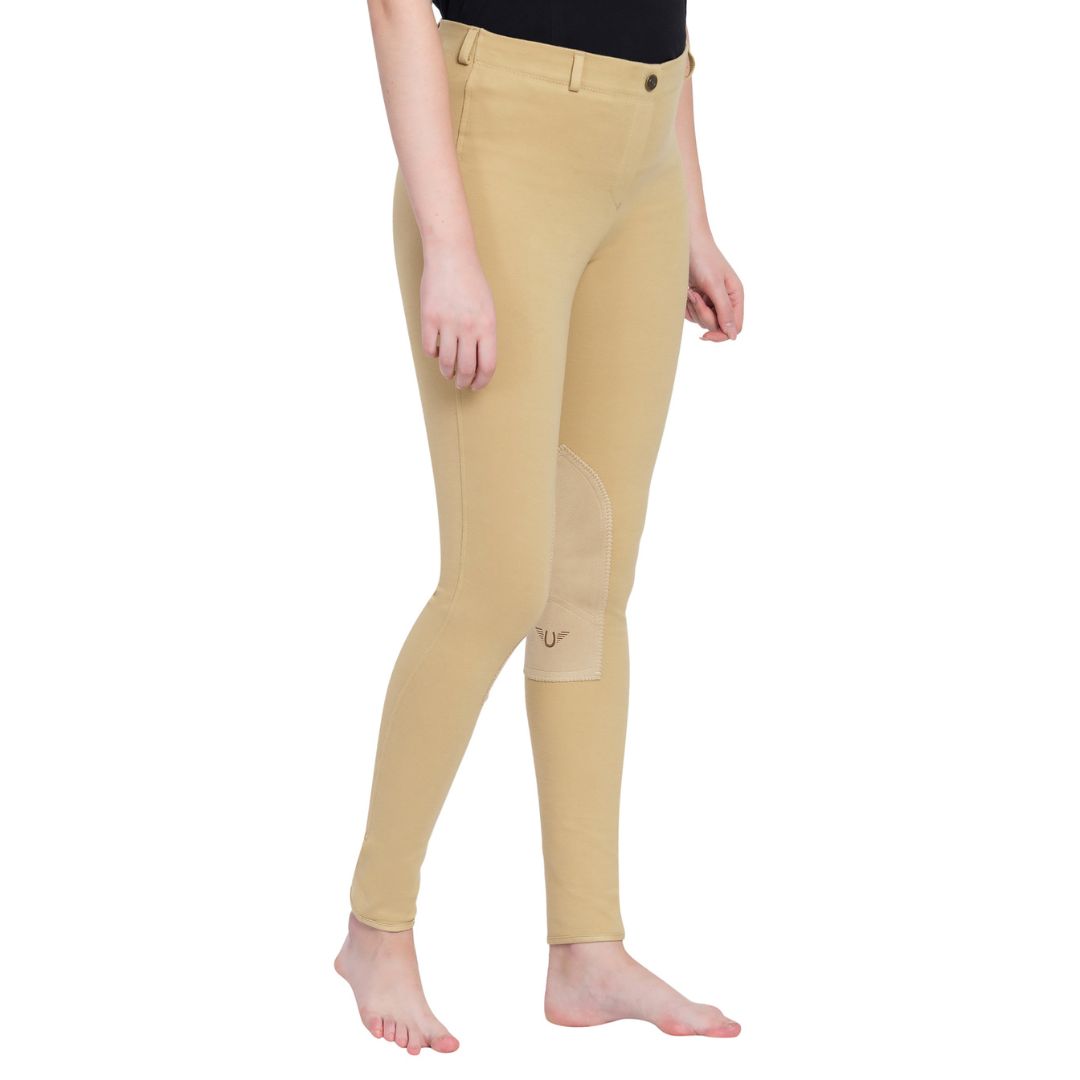 TuffRider Ladies Cotton Pull-On Knee Patch Plus Breeches