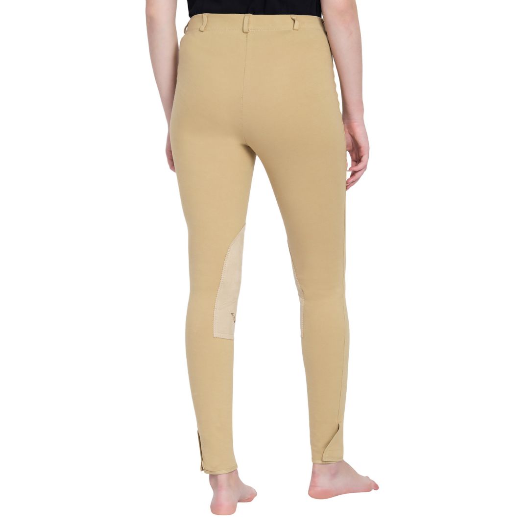 TuffRider Ladies Cotton Pull-On Knee Patch Plus Breeches