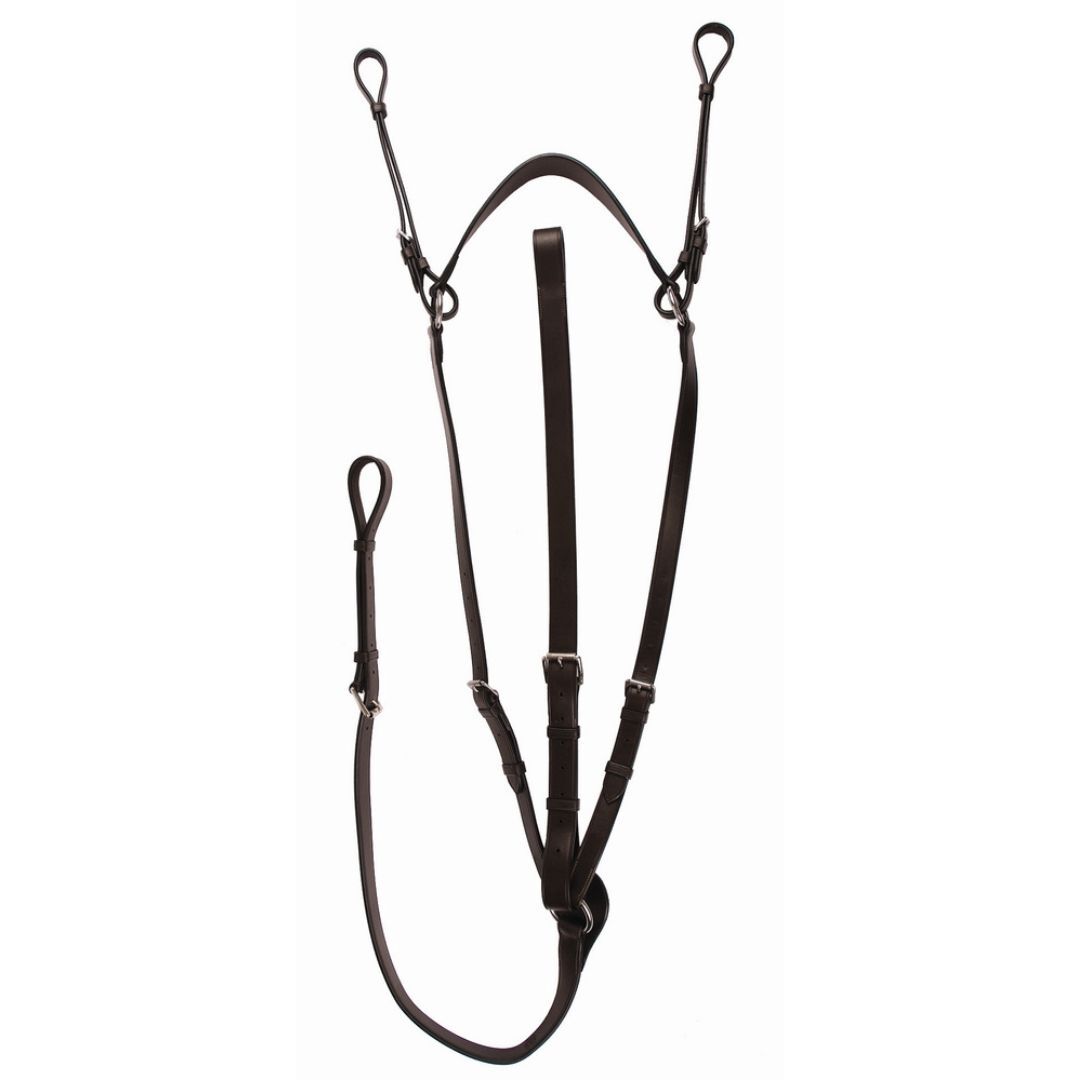 Henri de Rivel Advantage Flat Breastplate Martingale with Standing Attachment