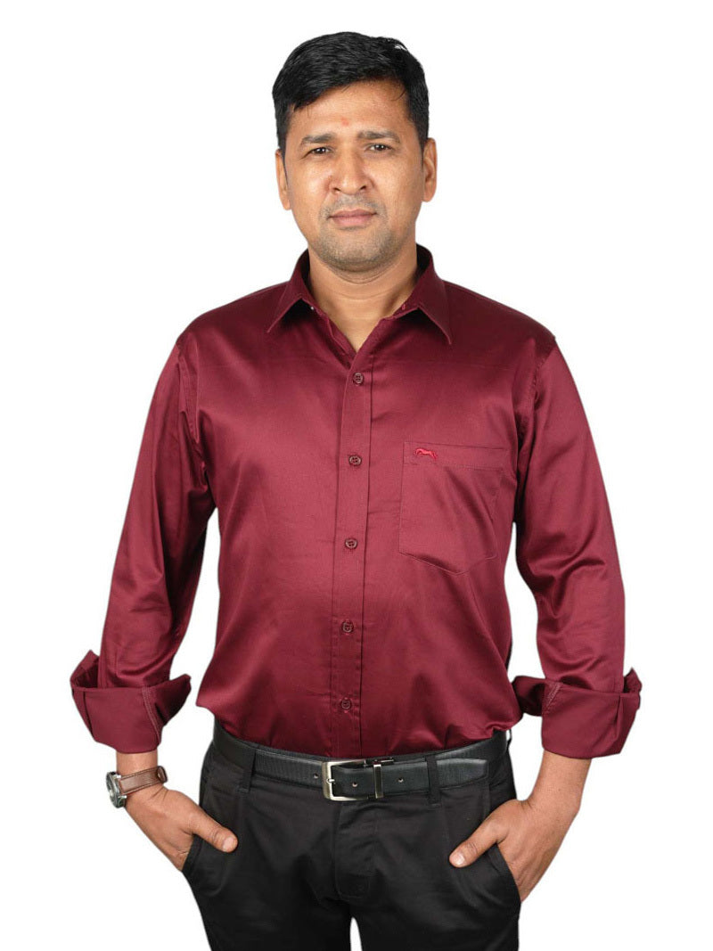 JUMP USA Men Solid Cotton Formal Shirts