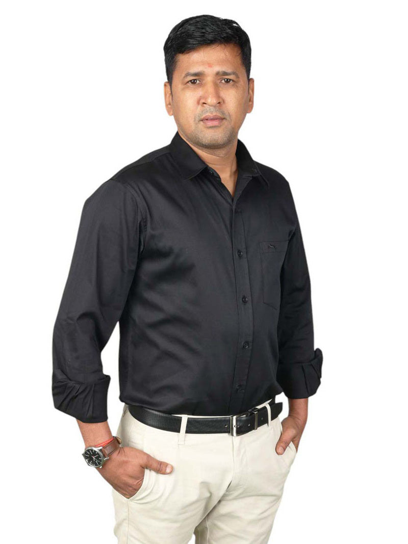 JUMP USA Men Solid Cotton Formal Shirts