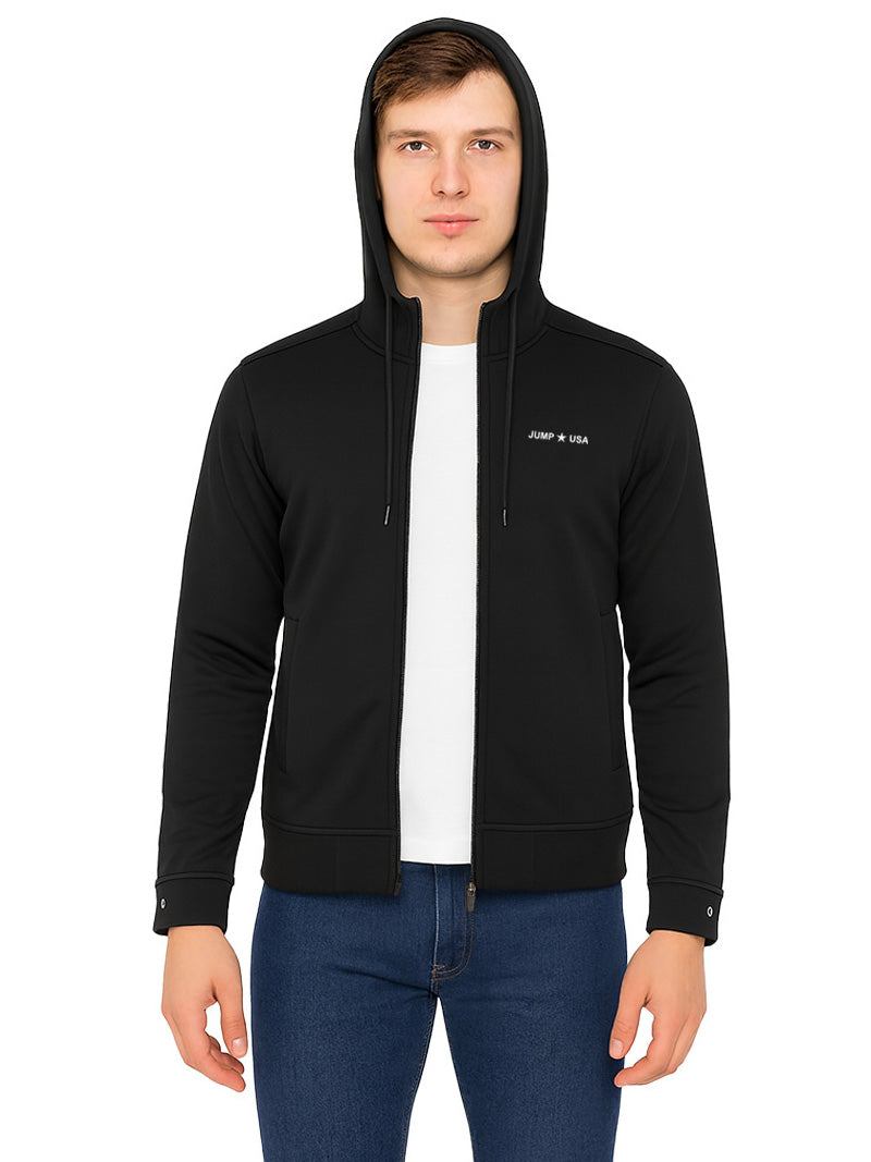 JUMP USA Winter Jacket for Men – Soft Fleece & Detachable Hood