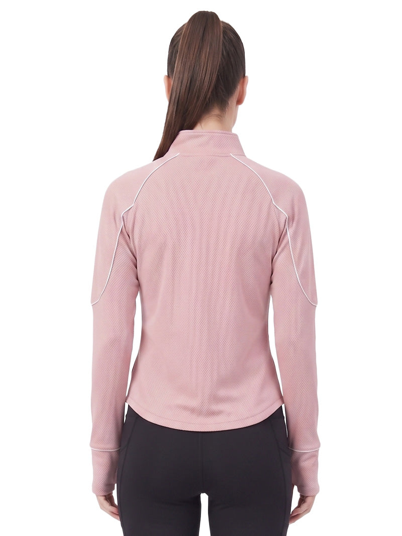 JUMP USA Ladies ActiveLine Zip T-Shirt