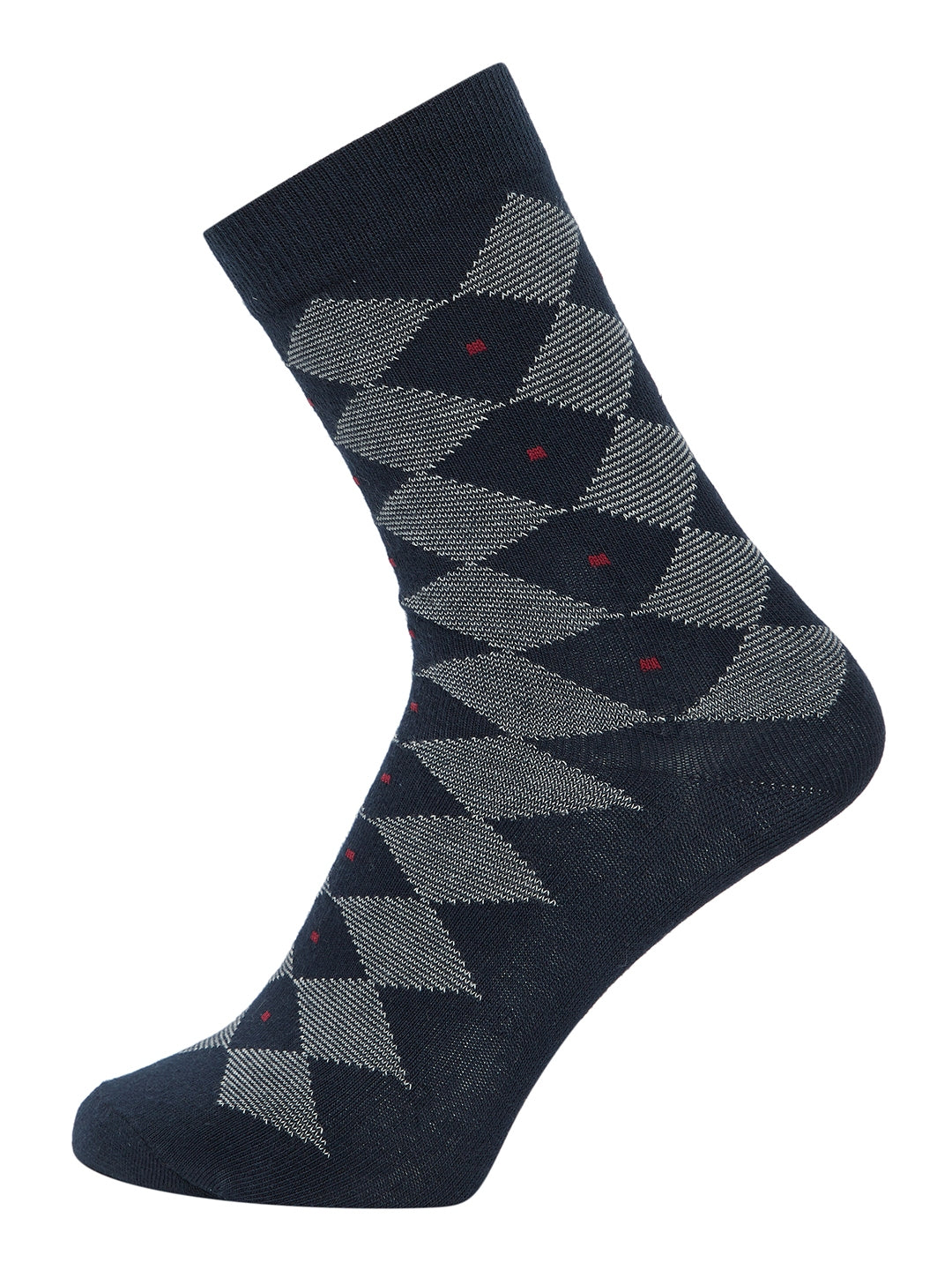 JUMP USA Men Calf Length Pack of 3 Socks_Blue_Black_Blue