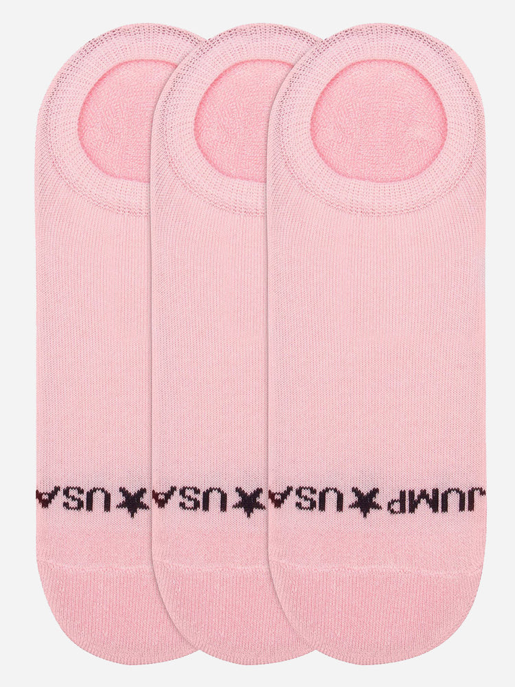 JUMP USA Women's Pack of 3 Bamboo Cotton Loafer Socks | Women's Casual Socks for Everyday Wear - Sweat Proof, Quick Dry, Padded for Extra Comfort