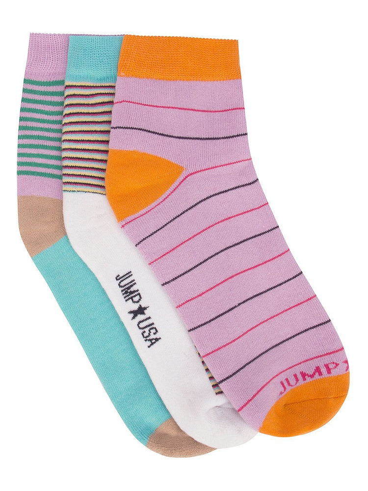 Women Pack of 3 Ankle length Socks - JUMP USA