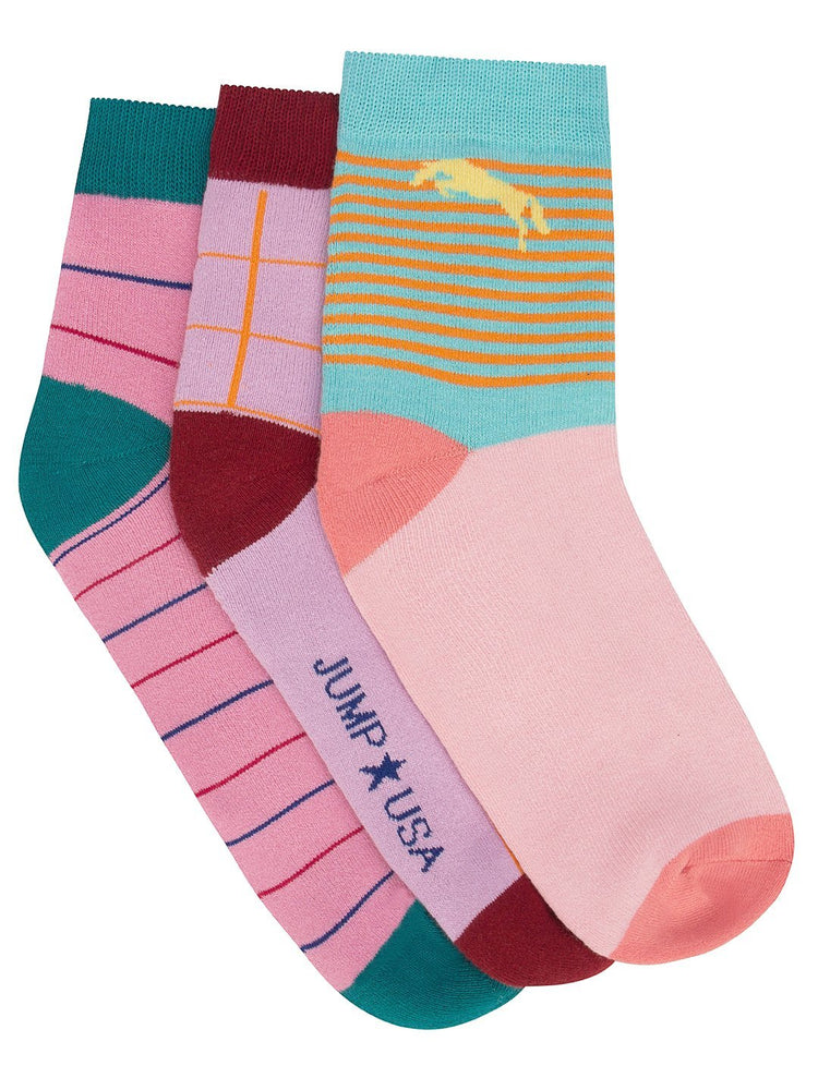 Women Pack of 3 Ankle length Socks - JUMP USA