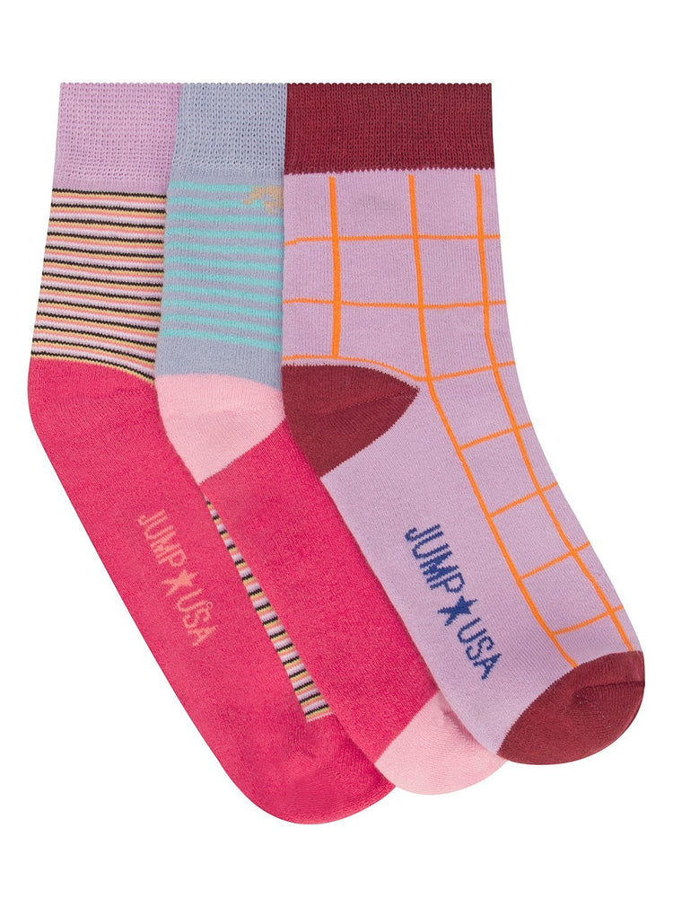 Women Pack of 3 Ankle length Socks - JUMP USA